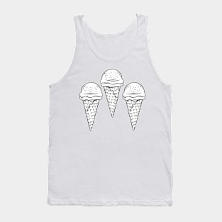 Color Your Own - Ice Cream Cones Tank Top